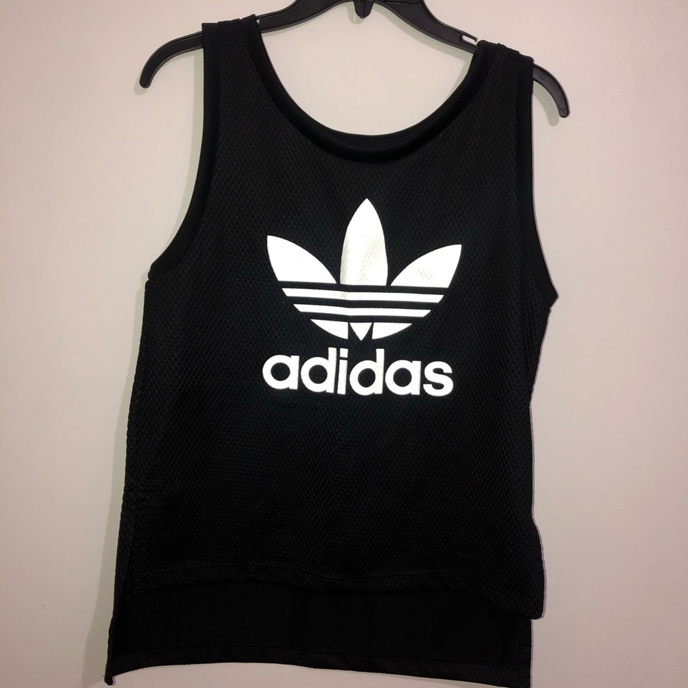 Adidas Tank holographic writing